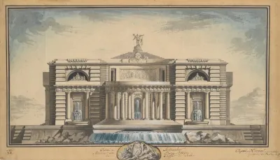 Design For A Neoclassical Building Thought To Be A School Of Arts For The City Of Stockholm