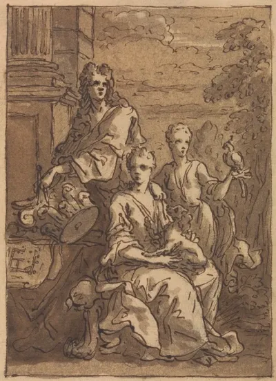 Design For A Portrait Of An Architect Or A Painter