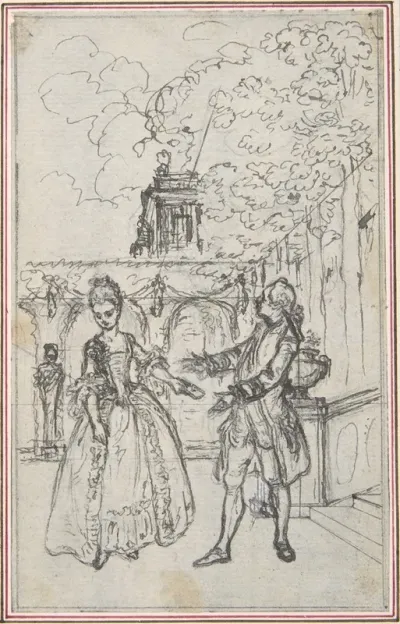 Design For A Scene In De Laujons Lamoureux De Quinze Ans Ou La Double Fete 2
