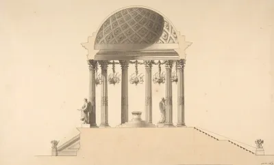 Design For A Section Of A Domed Corinthian Temple 2