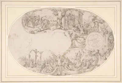 Design For A Silver Vessel With Scenes From The Passion Of Christ
