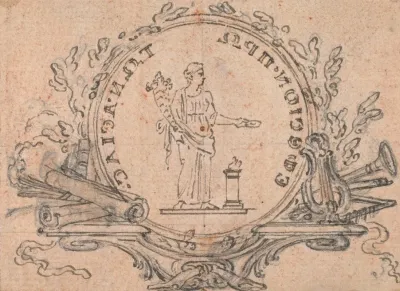 Design For A Vignette Figure Of Abundance