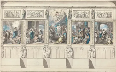 Design For A Wall Of The Chapel Of Revealed Religion