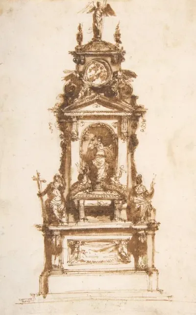 Design For An Altar Erected For The Holy Week