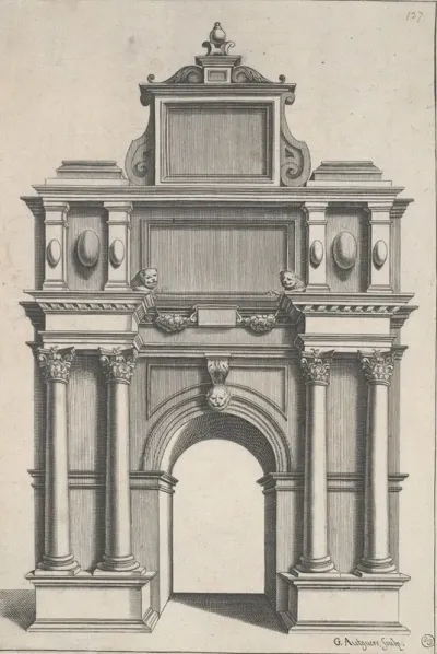 Design For An Arch With Corinthian Columns