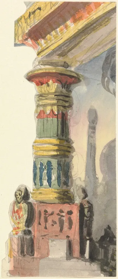 Design For An Egyptian Column