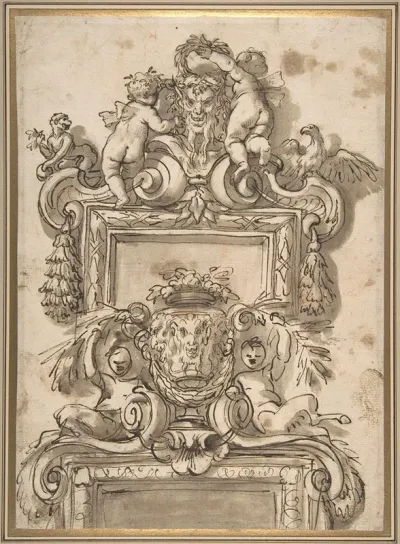 Design For An Overdoor Decoratio