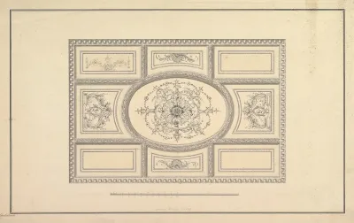 Design For Ceiling At Kirtlington Park Oxfordshire
