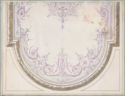 Design For Ceiling Of The Duchess Of Newcastles Petit Salon Hotel Hope