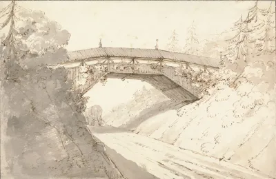 Design For Covered Bridge Over The Great Western Road