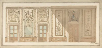 Design For Decoration Of A Drawing Room