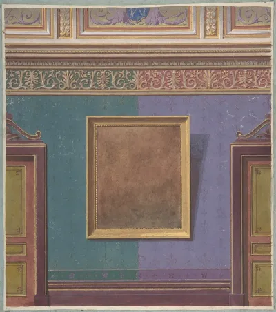 Design For Elevation Of The Duchess Of Newcastles Bedroom Hotel Hope