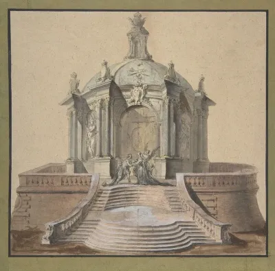 Design For Festival Architecture For An Entry Into Paris For The King Of Sweden Frederick I Of Hesse 3