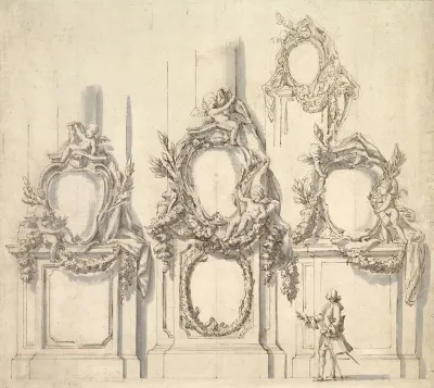Design For Festival Decorations On The Bases Of Piers