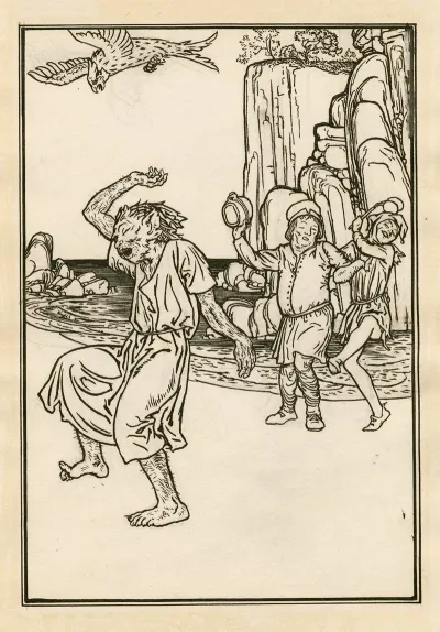 Design For Full Page Illustration To The Tempest Act 2 Scene 2 2