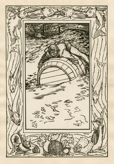 Design For Full Page Illustration To The Tempest Act 2 Scene 2