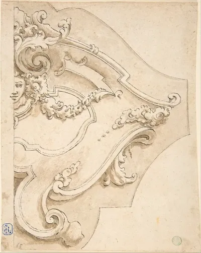 Design For Half Cartouche With Mask 2