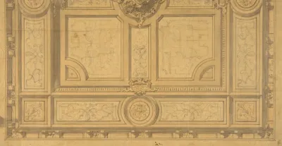 Design For Half Of A Ceiling Decoration Fontainbleau