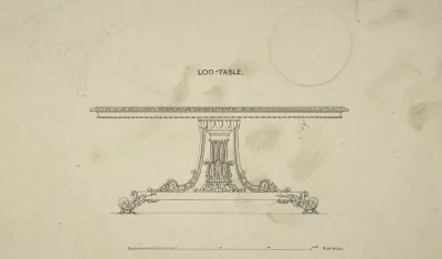 Design For Loo Table With Plans Of Top And Pedestal