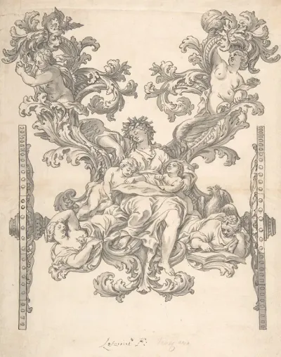Design For Rear Decoration Of A Coach