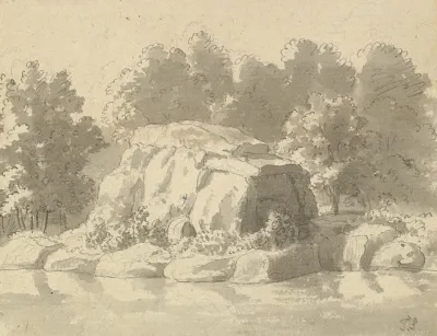 Design For Rock Work At Virginia Water Windsor Great Park