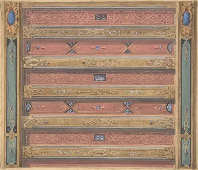 Design For Salon Ceiling Chateau De Cange