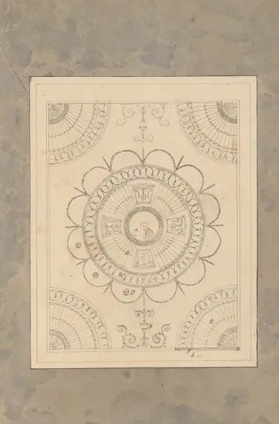 Design For The Ceiling Of The Supper Room At Curraghmore County Waterford Ireland