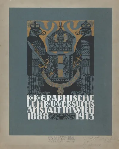 Design For The Cover Of The 25th Anniversary Publication Of The Viennese Graphic Design School
