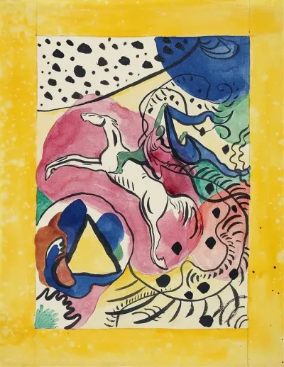 Design For The Cover Of The Almanac The Blue Rider 2