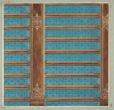 Design For The Decoration Of A Beamed Ceiling 2