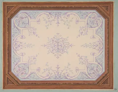 Design For The Decoration Of A Ceiling In Rinceaux