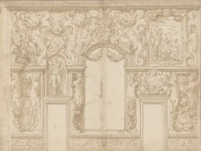 Design For The Decoration Of A Palace Wall Veronese Palazzo