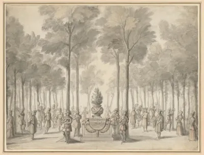 Design For The Divertissement From La Pastorale First Entree Of The Opera Ballet Les Muses By Danchet And Campra