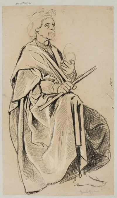 Design For The Figure Of King Gambrinus