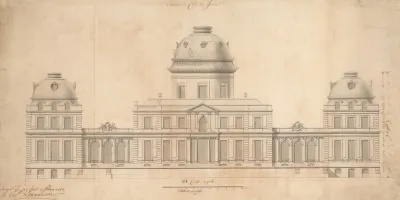 Design For The Garden Facade Of A Palace