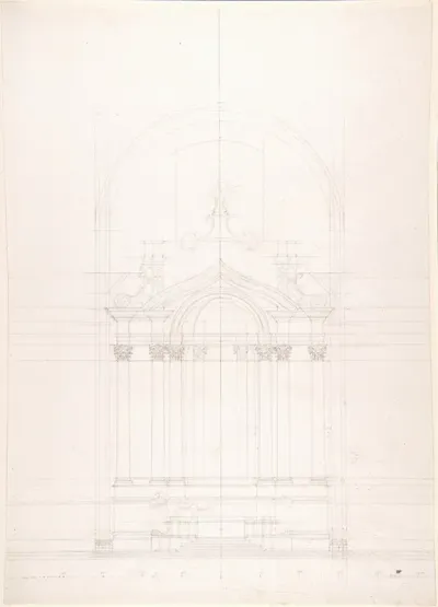 Design For The High Altar Of The Gesu Nuovo Naples