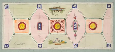 Design For The Painted Decoration Of A Bakers Shop