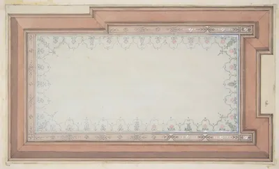 Design For The Painted Decoration Of A Ceiling