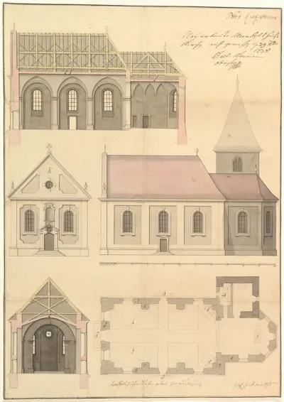 Design For The Parish Church Of Merkershausen