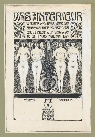 Design For The Title Page Of Das Interieur