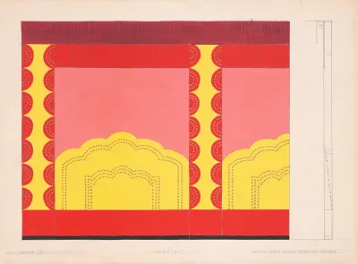 Design For Unidentified Restaurant Possibly Dunhalls Restaurant New York Ny