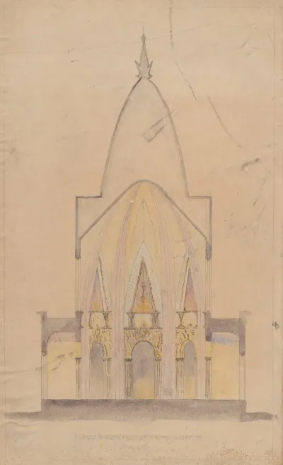 Design Of A Polish Pavilion At The International Exhibition In Paris