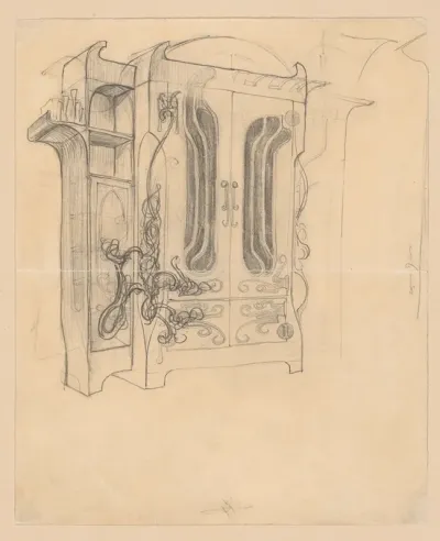 Design Of An Art Nouveau Cabinet