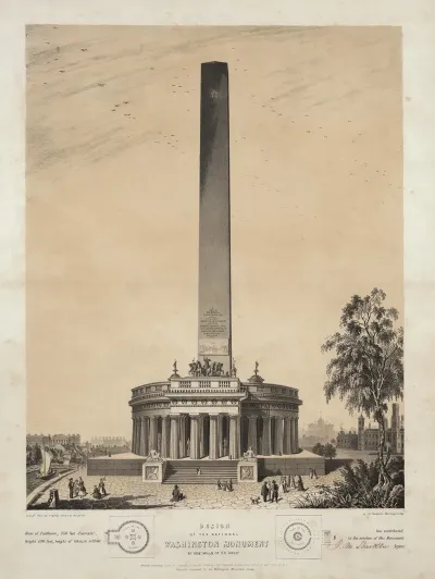Design Of The Original Washington Monument