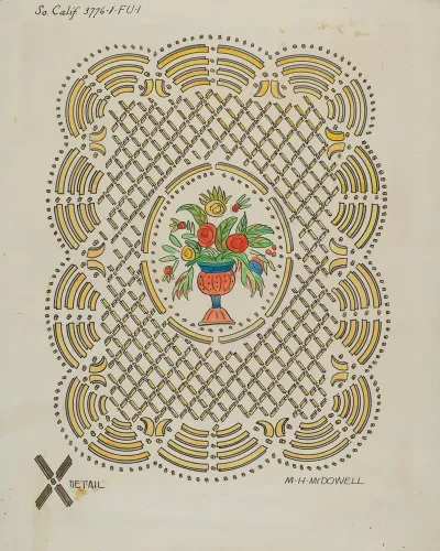 Design On Door Of Seth Thomas Clock
