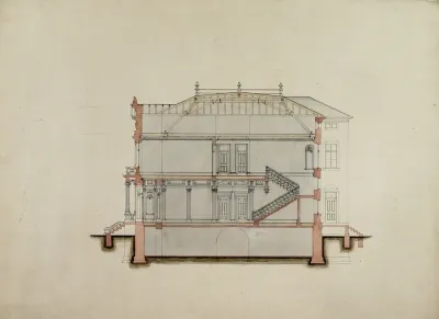 Design Studies Section Through House Presentation