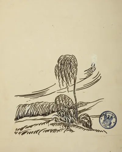 Designe Of The Illustration For The Book Battle Of Konary By Juliusz Kaden Bandrowski 2