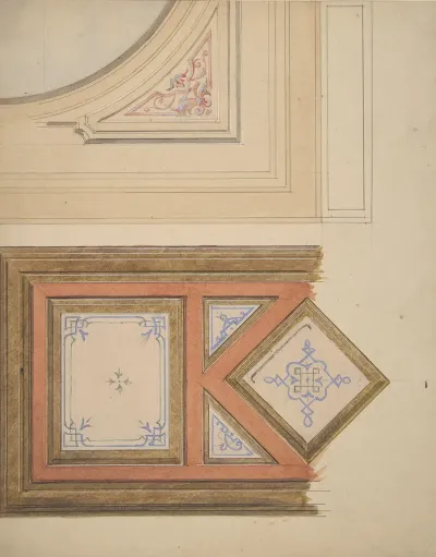 Designs For A Ceiling And Painted Panel
