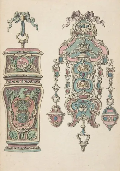 Designs For An Etui And A Chatelaine