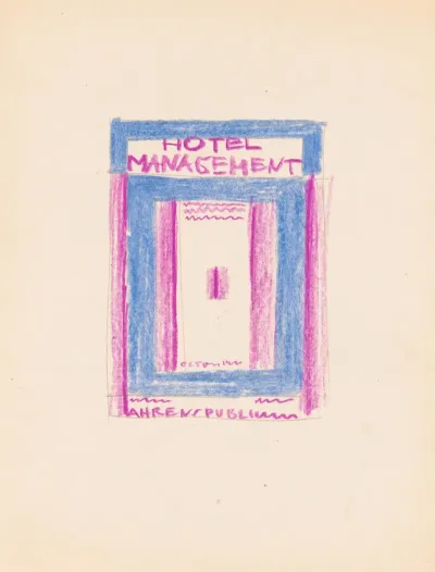 Designs For Cover Of Hotel Management Magazine Blue And Purple Cover Design